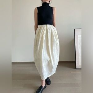 Brand New Bloom maxi skirt cream white women